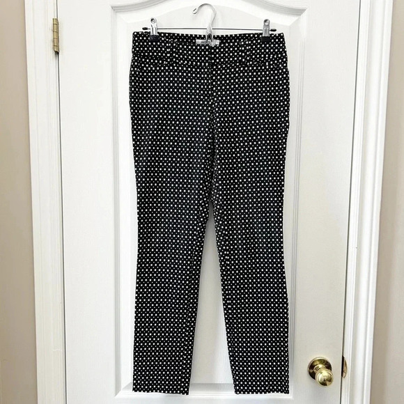 Ricki's Slim Fit Cropped Ankle Pants Slant Pocket Stretch Fit Black White Size 2 - Picture 3 of 16